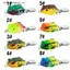 VFZ Outdoor Luya ếch sấm tầm xa 2.5cm / 3g ếch mini hit phần mềm cóc ếch móc đôi tiếng ồn sequin OTE