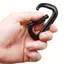 AIHOM Carabiner hình chữ D bằng nhôm 25KN ngoài trời có Lo an toàn để leo núi và xử lý bánh răng,