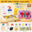 Oldlaiben 165/180/240/250PCS Đồ Chơi Xếp Hình Nam Châm Tangram,Đồ Chơi Giáo Dục Cho Trẻ Em,Đồ Chơi Sáng Tạo
