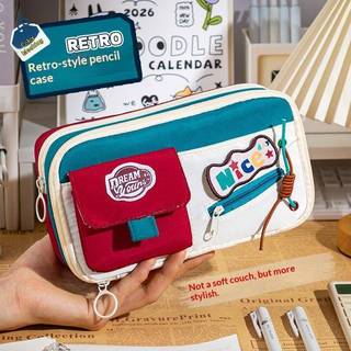 [Mới nhất] Hộp đựng bút chì cổ điển kiểu Mỹ Giá đỡ dung lượng lớn thẩm mỹ cao dành cho các buổi học