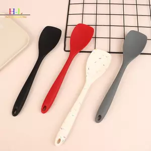 HL Thực Phẩm Silicon Thìa Thìa Chịu Nhiệt Nấu Ăn Muỗng Nonsti Nướng Cạp Khuấy Muỗng Salad Trộn Thìa LMWU