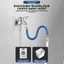 {WELV}Stainless Steel Hose Protector 50cm Flexible Bendable for Car Wash and Gardening