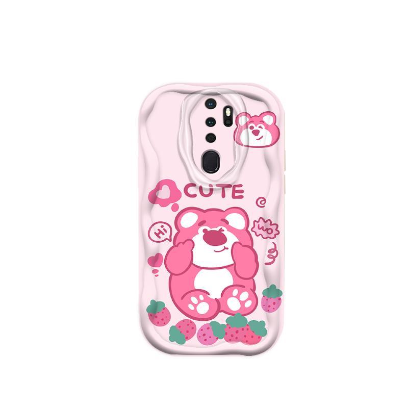 Thích hợp cho OPPO A9 2020 A5 2020 3D Cầm Tay Mềm TPU Lotso Gấu Nữ Vỏ Điện Thoại Chống Sốc