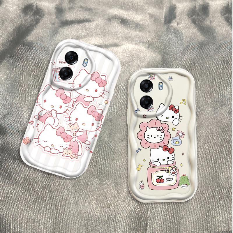 Thích hợp cho OPPO A5X A6 Pro A6X 4G 5G 3D Thẩm Mỹ Mềm TPU Kitty Cat Vỏ Điện Thoại Chống Sốc