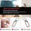 Khóa Titan Móc Khóa Hợp Kim Titan Khóa Đơn Giản Phụ Kiện Cắm Trại Dụng Cụ Bỏ Túi Ngoài Trời