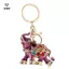 Quà tặng dự tiệc dành cho phụ nữ Full Kim cương giả 3D Móc khóa voi Mặt dây chuyền sang trọng Túi chìa khóa Charms Trang trí Phụ kiện trang sức cho bé gái Tiệc [Mina]