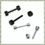 1 Đôi Bông Tai Nam Barbell Thép Titan 3mm Đen