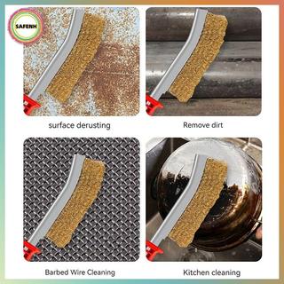 SAFENH 1 Bàn Chải Dây Thép Không Gỉ BBQ Loại Bỏ Rỉ Sét Bàn Chải Sạch VN