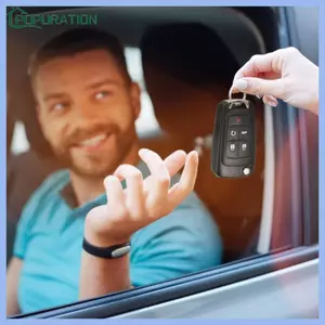 POP Gấp Chìa Khóa Ô Tô Vỏ Thay Thế Vỏ Chìa Khóa Tự Động ABS Cho Khe Cắm Biểu Tượng Tròn