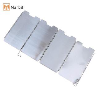 [Mar-T] Tấm chắn gió bằng thép cho bếp Gas 9 tấm Tấm chắn gió có thể gập lại để cắm trại Bapaing sử dụng ngoài trời