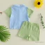 6M-4Y Bé Trai Mùa Hè Bộ Khủng Long In Bỏ Túi Nút Xuống Áo Sơ Mi Tay Ngắn Co Giãn Eo Quần Short