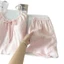 Cô Gái Màu Hồng Sling Bộ Đồ Ngủ Nữ Mùa Hè Nguyên Chất Cotton Mỏng Phong Cách Gợi Cảm Pure Desire Với Ngực Miếng Lót Nơ Áo Homewear
