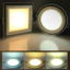 Đèn Led Downlight Bảng Điều Khiển Ánh Sáng Phẳng 6 9 12 18 Đèn Biến Đổi Ba Màu Bảng Tròn Siêu Mỏng Kính Nhà Bếp Phòng Tắm Ánh Sáng APJ6