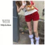 Milyfashion American Hot Girl Low-Waist Retro Siêu Ngắn Xếp Ly Đáy Bud Quần Short Y2K