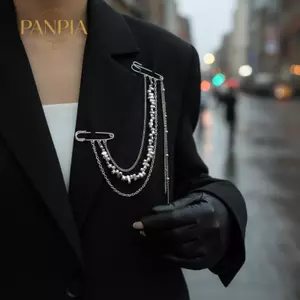PNPIA- Dây Xích Kim Loại Mặt Dây Chuyền Dài sel Trâm Dành Cho Nữ Handmade Đính Hạt Phù Hợp Với Áo Chân Trang Sức Phụ Kiện