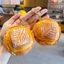 Móc chìa khóa bánh mì CODECOVED, Squishy thực phẩm phục hồi chậm thực tế, Vòng chìa khóa giải nén Soft-PU Đồ chơi bóp thủ công cỡ nhỏ Cổ trắng