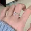 GHX Mới Đến Lãng Mạn Đáng Yêu Màu Trắng Nơ Nhẫn Nữ Có Nơ Sáng Bóng Nhẫn Dành Cho Nữ Nhẫn Có Thể Điều Chỉnh Ngọt Ngào Nhẫn Trái Tim Nữ Tính VN