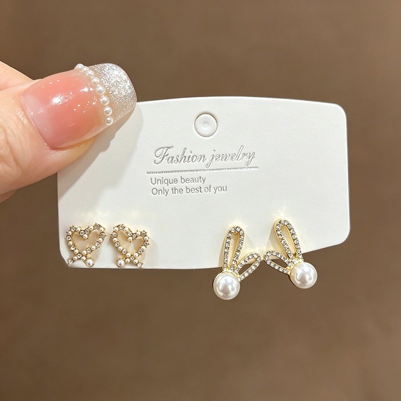 2 Cái / bộ Pháp Sang Trọng Giả Ngọc Trai Bông Tai Thời Trang Cao Cấp Cảm Giác Bông Tai Nữ