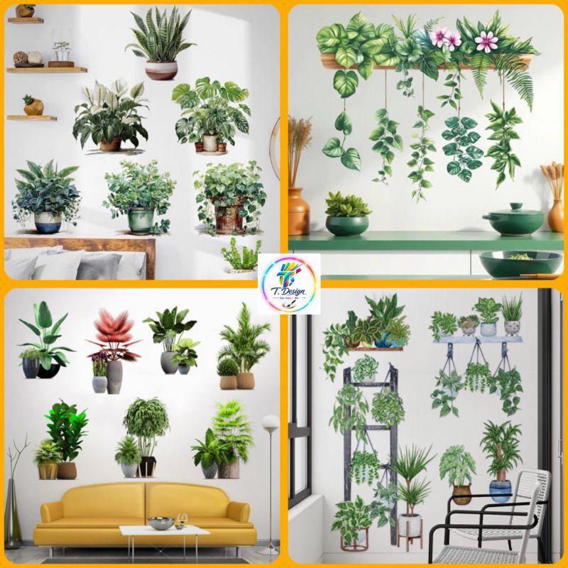 "Decal dán tường mới cho trang trí nhà cửa và cửa hàng đẹp mắt"
