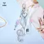 Móc khóa nơ đơn giản Mặt dây chuyền túi sáng tạo Thích hợp cho những người đam mê âm nhạc Hiện tại Phụ kiện trang trí Bapa tinh tế [Mina]