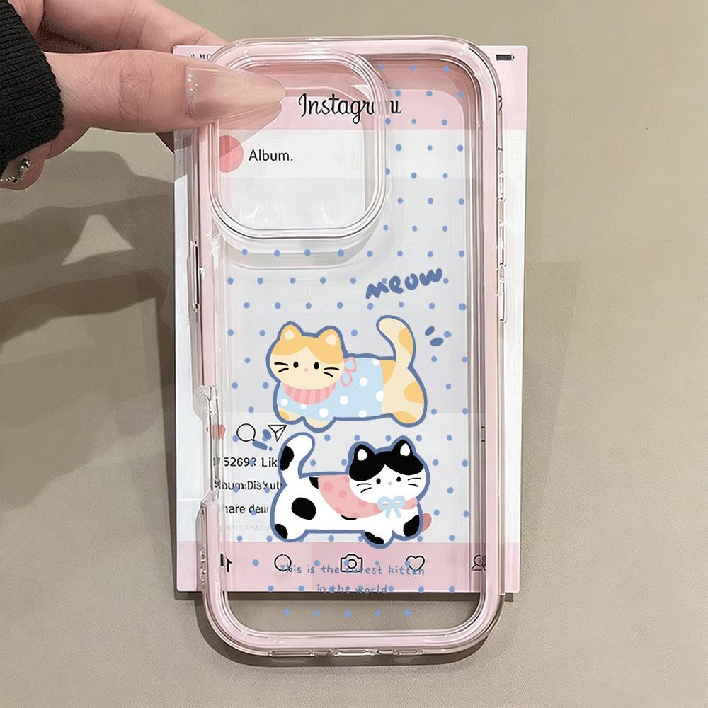 Wave Point Puss cho trường hợp iPhone 17promax 161514plus 3 trong 1 bezel 131211pro
