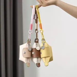 Siêu Mini Nylon Bánh Bao Túi Đựng Tiền Xu Mặt Dây Chuyền Đựng Thẻ Chìa Khóa Tai Nghe Son Môi Túi Bảo Quản Túi Nữ Dễ Thương