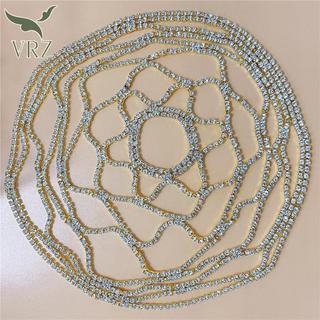 VRZ 1 Rỗng Kim Cương Giả Lưới Đầu Cưới Dây Chuyền Trang Sức Cho Nữ Sang Trọng Pha Lê Đầu Mũ Phụ Kiện Tóc HOT