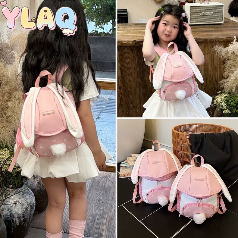 Ba lô xe hơi Bunny cho trẻ mới biết đi Túi hoạt hình Mầm non Daypack Túi đi học du lịch ngoài trời