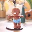 PS1 Dễ Thương Màu Đen Natasha Plushie Sang Trọng Túi Búp Bê Quyến Rũ Móc Khóa Trang Trí SP1