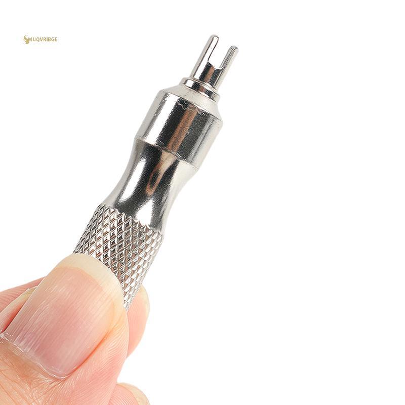 MUQV Di Động Van Lõi Cờ Lê Thép Không Gỉ Xe Đạp Xe Đạp Lốp Van Tháo Lắp Lõi Van Lốp Thân Loại Bỏ Tua Vít Sử Dụng Kép n