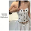 Milyfashion Retro Chấm Bi Ống Top Hot Girl Gợi Cảm Ôm Không Tay Ngắn Hàng Đầu Kỳ Nghỉ Mặc Nữ E930