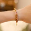 Vòng tay Cock Shore Ban đầu King Kong Bodhi Vòng tay Đá ô liu Citrine Mã não Pha lê Vòng tay đôi26052601