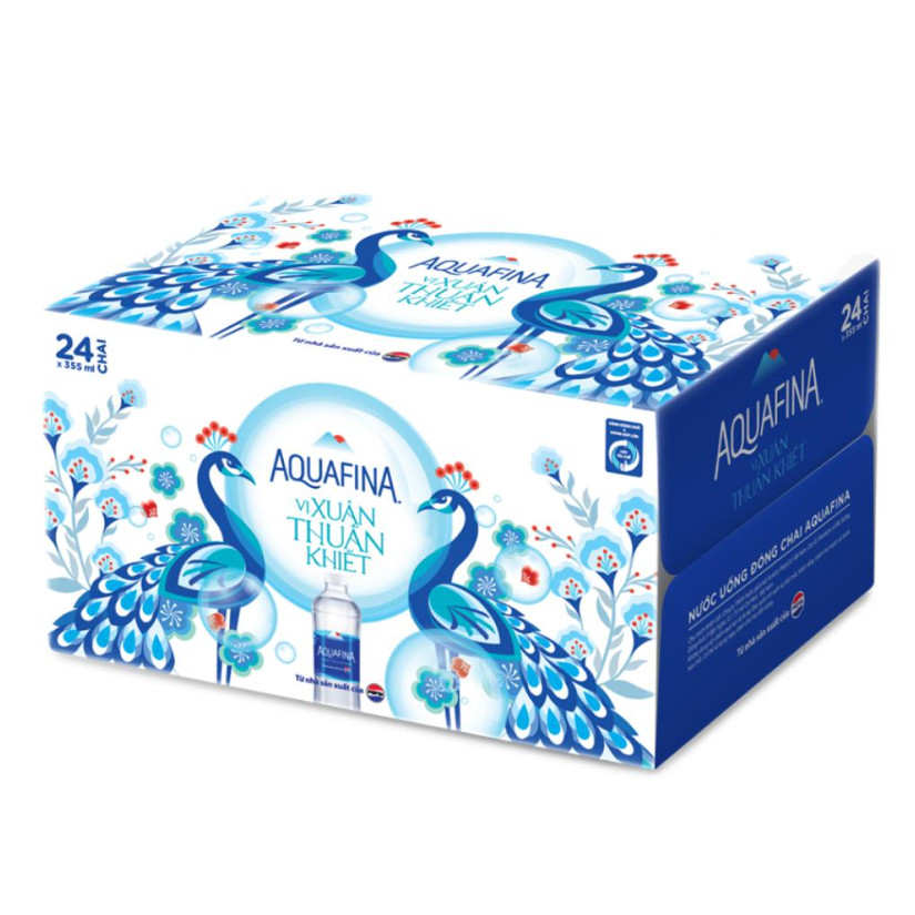 Thùng 24 chai nước tinh khiết  Aquafina  355ml