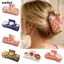 Kẹp Tóc Vỏ Ngọc Trai SMILE, Vuốt Tóc Vỏ Kim Cương Giả Lớn Đại Dương, Acrylic Họa Tiết Hình Học Kẹp Tóc Mặc Hàng Ngày