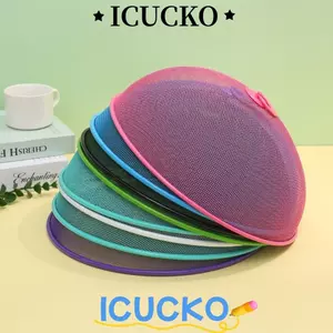 Vỏ bụi lưới ICUCKO, Vỏ bọc thực phẩm bằng sắt tròn, Vỏ bảo vệ trái cây chống bay 28cm Dã ngoại
