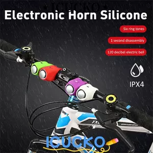Còi xe đạp ICUCKO, Sừng xe đạp siêu silicon, Âm thanh lớn điện chống nước Chuông đi xe đạp leo núi