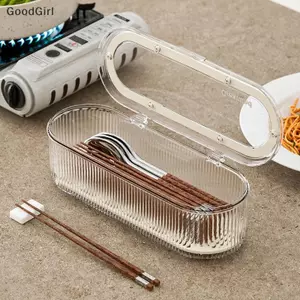 Hộp Bảo Quản Chopsti Chống Bụi, Nhà Bếp, Nhà Hàng, Thìa, Nĩa, Dao Kéo, Hộp Bảo Quản, Ánh Sáng, Sang Trọng, Trong Suốt VN