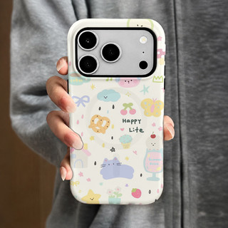 Ốp điện thoại họa tiết dễ thương đầy màu sắc 17pro Thích hợp cho iPhone 11 12promax 12 13 14 15 pro max Ốp điện thoại 14promax 15pro 16 Pro max 17 17promax Vỏ