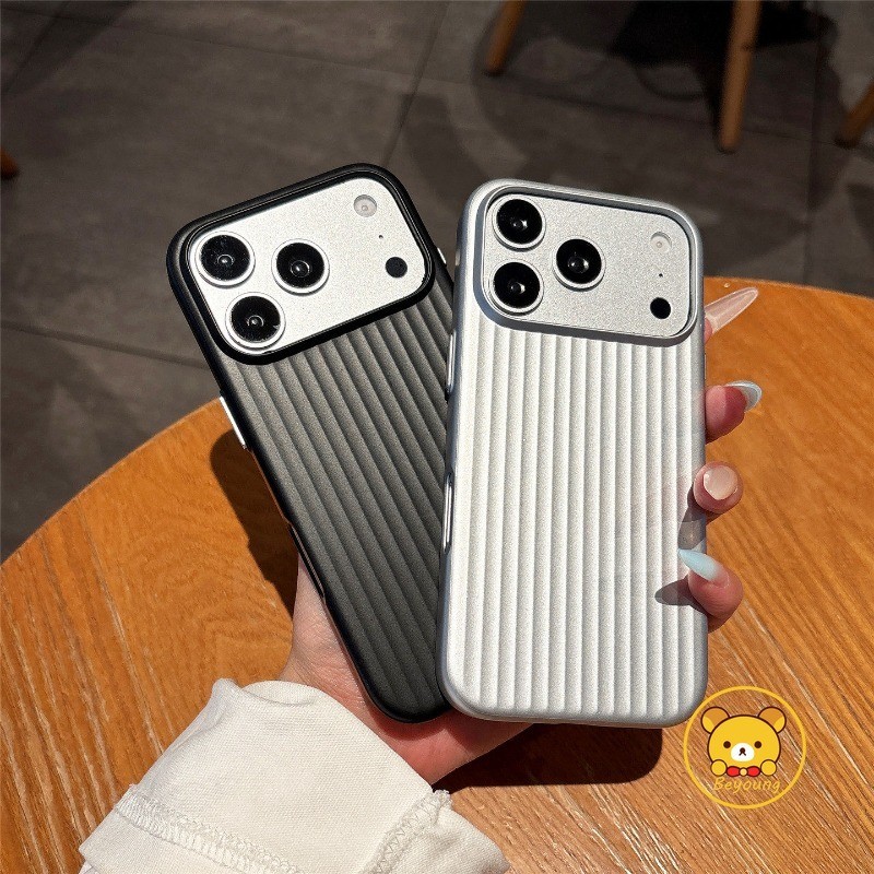 Ốp Điện Thoại Sóng 3D Cho Xiaomi Poco X8 Pro Max X7 F8 F7 Ultra F6 F5 Pro 5G Vỏ Sang Trọng Sơn Kim Loại Kinh Doanh Vỏ Cứng Mờ Đơn Giản