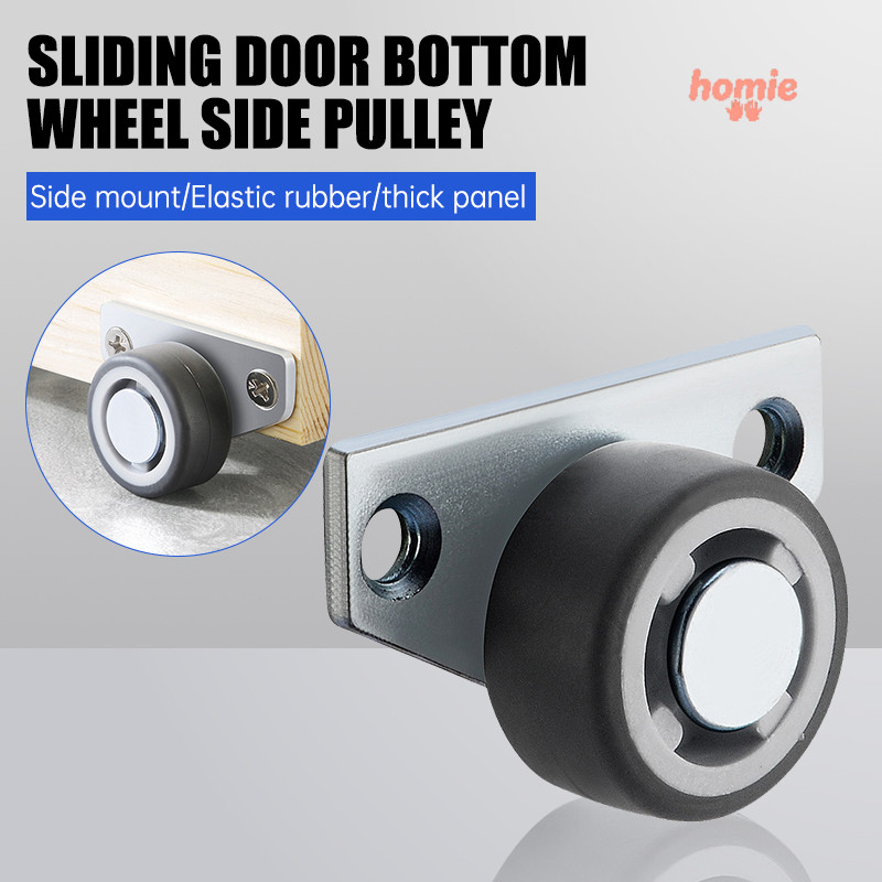 ✨Homie✨ Bánh xe nhựa PP màu đen, con lăn đỡ cửa, thích hợp cho tủ và xe đẩy chịu lực