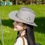 GHX Vintage Phương Tây Mũ Cao Bồi Màu Trơn Lưu Vực Mũ Rộng Vành Jazz Mũ Chống Nắng Ngoài Trời Cho Đi Bộ Đường Dài Cắm Trại Cưỡi VN