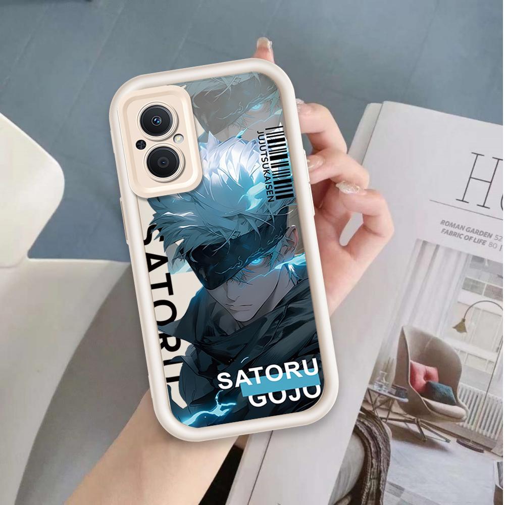 Ốp Lưng Cho OPPO Reno 7Z 8Z 5G Hoạt Hình Silicon Mềm Ốp lưng TPU Jujutsu Kaisen Anime Mắt Thiên Thần Ốp Lưng Chống Sốc