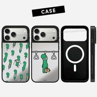 Ốp điện thoại cứng gương khủng long dao từ tính cho iPhone 17 Pro Max 17 Air 16 Plus 15 14 13 12 11 Vỏ chống sốc