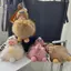 HFTOY Ngủ Bé Móc Khóa Dễ Thương Lông Tơ Sang Trọng Búp Bê Móc Khóa Nữ Cô Gái Túi Mặt Dây Chuyền Ô Tô Móc Khóa Bapa Quà Tặng Trang Trí ~