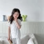 Bé Gái Mùa Hè Homewear Phù Hợp Với Hoa Mỏng Phong Cách Có Thể Mặc Bộ Đồ Ngủ Cotton Bên Ngoài 90-140 Size 3RE5
