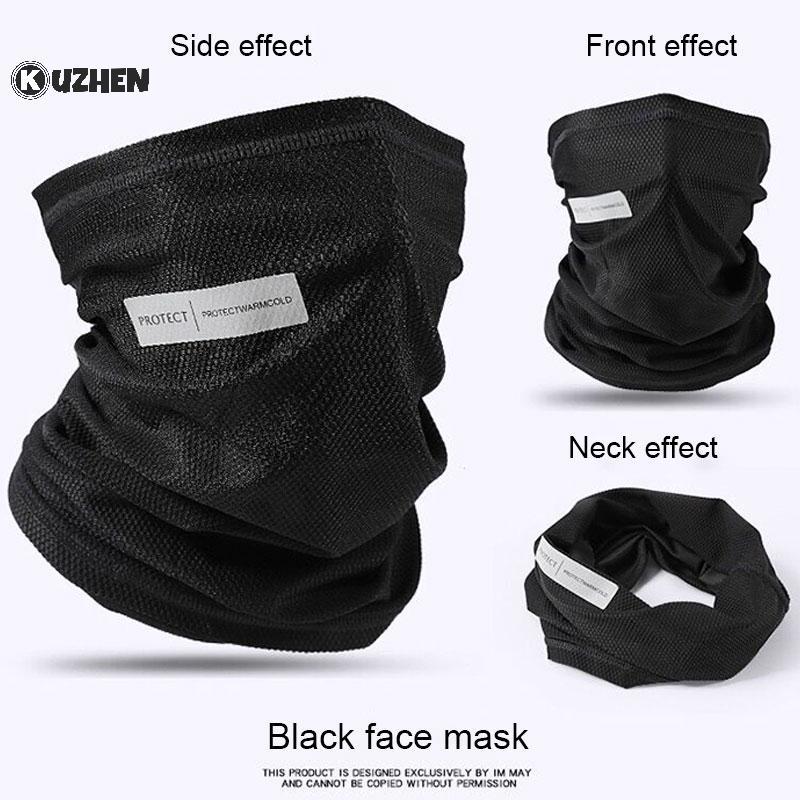 KUZHEN Ice Silk Sweat Collar Sunblo Ne Mask Thoáng khí Qui Sấy khô Mặt nạ thể thao ngoài trời có thể giặt được để đi xe đạp và đi bộ đường dài HOT