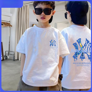 Áo phông cotton Bé trai umico với áo cổ tròn họa tiết graffiti mát mẻ