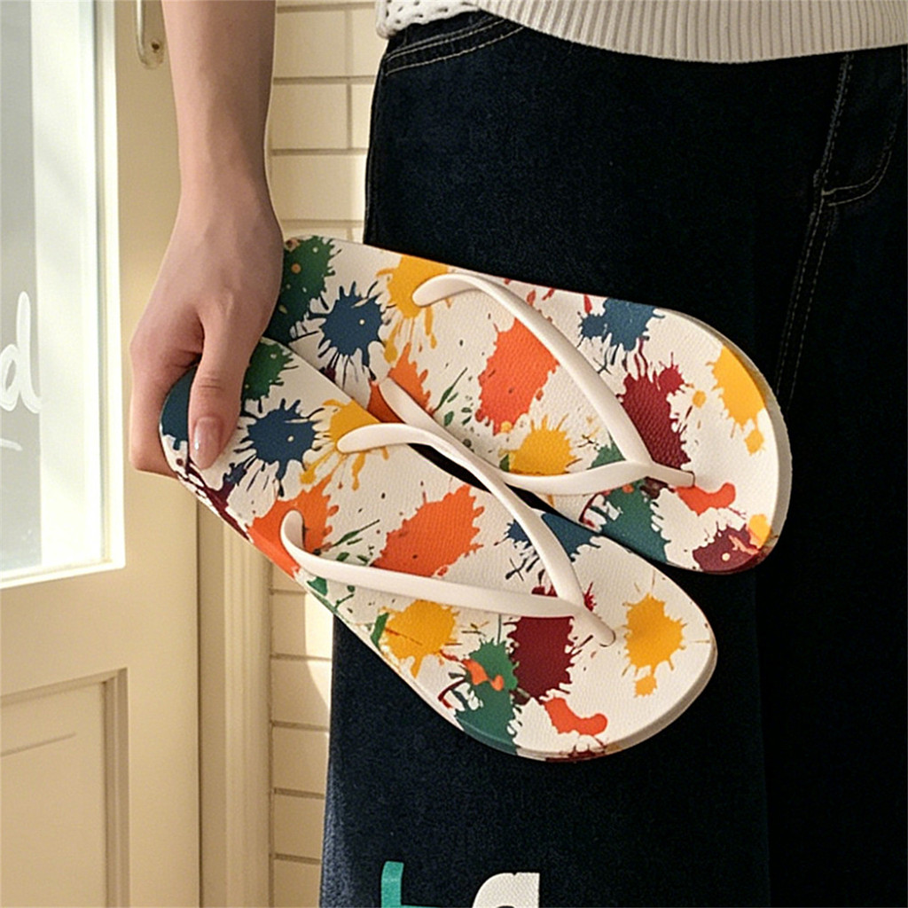 XIXITIAO Dép Nữ Đi Biển Kỳ Nghỉ Giải Trí Ngoài Trời Sơn Ánh Sáng Mùa Hè Thoải Mái