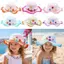 Mũ Rơm PYCOU, Mũ Chống Nắng 3-7Year Handmade, Trang Trí Hoa Ngọt Ngào Mũ Đi Biển Du Lịch