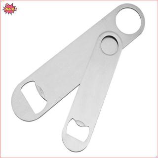 Dụng cụ mở nắp chai bia bền Mini N & X Dụng cụ mở nắp chai tốc độ phẳng bằng thép không gỉ.